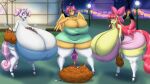  anthro anthrofied apple_bloom_(mlp) big_breasts blossom_(powerpuff_girls) blues64 breast_size_difference breasts bubbles_(powerpuff_girls) buttercup_(powerpuff_girls) cartoon_network cleavage clothed clothing cutie_mark_crusaders_(mlp) equid equine female friendship_is_magic group halloween hasbro hi_res holidays horn huge_breasts hyper hyper_breasts legwear mammal marauder6272 my_little_pony pegasus powerpuff_girls scootaloo_(mlp) sweetie_belle_(mlp) thick_thighs thigh_highs trio unicorn wings 