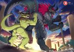  anal anthro anus big_penis bna_v5 bushiroad butt demon_lord_dragon_batzz dragon duo future_card_buddyfight genitals green_body hi_res larger_male male male/male muscular muscular_male nude oral penis public public_nudity raid_officer_delta rimming scalie sex size_difference small_dom_big_sub spread_butt spread_legs spreading tail tongue tongue_out vein veiny_penis 