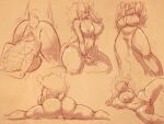  alexander_clambel anthro breasts butt cowgirl_position doggystyle female from_behind_position from_front_position hi_res lagomorph leporid mammal mature_female on_bottom on_top rabbit sex slightly_chubby solo spreading thick_thighs 