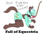  anthro bodily_fluids breasts collar color_edit colored crawling cutie_mark edit fall_of_equestria female female/female friendship_is_magic gag gagged hasbro hi_res lyra_heartstrings_(mlp) my_little_pony sex_slave slashysmiley solo tears 