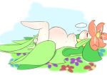  absurd_res anthro belly big_belly birth clothed clothing contraction darlondemonic egg female generation_5_pokemon hi_res lilligant nintendo oviposition partially_clothed pokemon pokemon_(species) pregnant pregnant_female push pushing solo water_break 