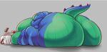  alistair_(hugefatfat) anthro belly beverage beverage_can big_belly big_butt big_cheeks blue_body butt butt_focus cola dinosaur double_chin food furniture green_belly huge_belly huge_butt huge_thighs hyper hyper_belly hyper_butt hyper_thighs immobile male moobs morbidly_obese morbidly_obese_anthro morbidly_obese_male obese obese_anthro obese_male overweight overweight_anthro overweight_male pizza pizza_box reptile ryuhayabusa7644 scalie soda solo table thick_thighs white_tablecloth 