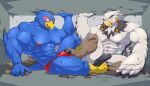  anthro avian balls beak bird blue_body blue_fur breath_of_the_wild bulge canid canine clothing detailed_bulge duo falco_lombardi feathers feet foot_fetish foot_play footjob fur generation_4_pokemon genital_outline genitals growth hi_res inside lucario macro maldu male mammal nintendo pokemon pokemon_(species) rito sex sitting speedo star_fox swimwear teba_(tloz) the_legend_of_zelda white_body white_feathers worship 