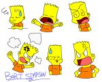  1boy angry animification bart_simpson colored_skin expressions rolling_eyes solo the_simpsons toon_(style) upper_body worried yawning yellow_skin 