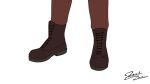  ambiguous_gender animated anthro boots clothed clothing elephant elephantid feet foot_shot footwear human_to_anthro mammal proboscidean solo species_transformation standing torn_clothing transformation zezil 
