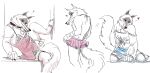  anthro canid canine canis clothed clothing crossdressing death_(puss_in_boots) dreamworks fashion fluffy hi_res lingerie long_tail looking_at_viewer male mammal pose puss_in_boots_(film) puss_in_boots_the_last_wish red_eyes shadow skimpy solo tail ultimatellurker wolf 