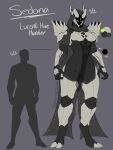  2022 2_horns 2_toes 3_eyes 3_fingers abs absurd_res alien alien_humanoid arm_spikes arm_wraps armor artist_name biped black_body bracers breastplate breasts cape character_name claws cleavage cleavage_cutout clothed clothing curvy_figure digital_media_(artwork) digitigrade empty_eyes exoskeleton featureless_crotch fecharis feet female fingers full-length_portrait green_eyes grey_background guardian_(destiny) headgear helmet hi_res hive_(destiny) hood horn humanoid medium_breasts midriff model_sheet multi_eye muscular muscular_female natural_armor not_furry pauldron portrait runawaystride sedona_(runawaystride) shirt shoulder_spikes simple_background skimpy_armor solo spiked_armor spikes spikes_(anatomy) standing thick_thighs toe_claws toes topwear translucent translucent_clothing under_boob white_armor wraps 
