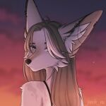  anthro bust_portrait canid canine domestic_cat felid feline felis female fennec fox fullrender hybrid icon invalid_tag jennie jensh_nx mammal portrait solo sunset user_avatar 