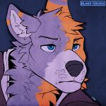  absurd_res angry blakixtekzer_(artist) canid canine canis headshot_(disambiguation) hi_res icon link mammal neon nintendo the_legend_of_zelda wolf 