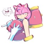  absurd_res amy_rose angry anthro big_breasts bone breast_grab breasts cross-popping_vein disembodied_hand duo edalv eulipotyphlan female frown hammer hand_on_breast hedgehog hi_res huge_breasts mammal sega simple_background skull sonic_the_hedgehog_(series) thought_bubble tools white_background 
