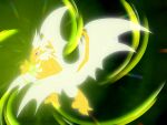  2023 3_fingers 3_toes 4_wings ambiguous_gender biped claws darkoverord digital_drawing_(artwork) digital_media_(artwork) digitigrade ear_frill energy_ball feet fingers floating floating_wings frill_(anatomy) generation_7_pokemon glowing glowing_body green_background hi_res legendary_pokemon light light_manipulation membrane_(anatomy) membranous_wings multi_wing multicolored_eyes necrozma nintendo open_mouth pokemon pokemon_(species) refraction simple_background solo spikes spikes_(anatomy) tail toe_claws toes ultra_necrozma white_glow wing_claws winged_arms wings yellow_body yellow_claws yellow_feet yellow_wings 