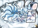  alolan_form alolan_ninetales alolan_vulpix animal_genitalia animal_penis anus blep blue_body blue_eyes blue_fur blue_tongue bodily_fluids braided_hair canine_genitalia canine_penis duo erection female feral feral_on_feral feral_penetrated feral_penetrating feral_penetrating_feral fluffy fluffy_tail fur genital_fluids genitals hair hi_res knot larger_male looking_pleasured male multi_tail nintendo outside penetration penile penile_penetration penis penis_in_pussy pokemon pokemon_(species) prince-vulpine pussy_juice regional_form_(pokemon) sex size_difference smaller_female smaller_penetrated snow snowing tail tongue tongue_out vaginal vaginal_penetration white_body white_fur winter 