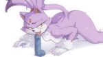  anthro blaze_the_cat breasts butt dildo dildo_lick domestic_cat felid feline felis female fur hi_res licking mammal mcfli multicolored_body multicolored_fur nipples purple_body purple_fur sega sex_toy sonic_the_hedgehog_(series) tongue tongue_out two_tone_body two_tone_fur 