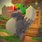  3d_(artwork) absurd_res anthro belly butt digital_media_(artwork) hi_res male meme microsoft mine-imator minecraft mojang overweight rumbling_stomach solo xbox_game_studios 