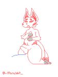  2_tails abdominal_bulge anal animated anthro bouncing_penis canid canine cowgirl_position drift_(fortnite) duo epic_games flipnote_studio_3d fortnite fox from_front_position genitals hi_res male male/male mammal multi_tail mythological_creature mythology on_bottom on_top penis riding sex solo_focus starabbit tail 