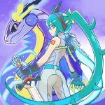  ariga_hitoshi dragon_miku_(project_voltage) hatsune_miku highres miraidon project_voltage shoulder_cape 