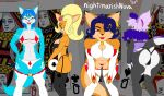  activision anthro bandicoot bent_over bikini bikini_bottom bikini_top breasts butt canid canine carmelita_fox clothing coco_bandicoot crash_bandicoot_(series) dorukolorukalai female fox group krystal leaning leaning_forward lingerie looking_at_viewer mammal marsupial mora nightmarishnova nintendo sly_cooper_(series) sony_corporation sony_interactive_entertainment star_fox sucker_punch_productions swimwear thong underwear 