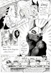  2014 anthro bdsm black_and_white canid canine canis claws clothing comic criminal dialogue dlpeattie dragon dungeon duo_focus english_text eternal.knot exclamation_point executioner_hood eyes_closed feet floor foot_focus group headgear headwear hi_res inside jackal laugh laugh_vocalization looking_at_viewer looking_down lying lying_on_table male mammal monochrome muscular muscular_anthro muscular_male on_back open_mouth plantigrade prick_ears rollers smile snout soles speech_bubble text three_frame_image tickle_fetish tickle_torture tickling tickling_feet tile tile_floor toe_claws toe_curl wanted_poster zharr_j_wolf 