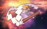  diamond_(shape) galaxy gohei multicolored_background no_humans object_focus official_art space sparkle third-party_source touhou touhou_cannonball weapon wood yayori 