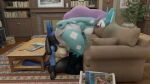  16:9 anthro bdsm bondage bound diaper diaper_fetish facesitting female female/female generation_2_pokemon generation_4_pokemon hi_res legendary_pokemon lucario nintendo pokemon pokemon_(species) sitting_on_another suicune suicune_queen_(artist) widescreen 