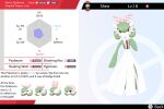 absurd_res after_transformation angry anthro bow_ribbon colored english_text female gardevoir generation_3_pokemon green_body green_hair hair happy hi_res mentalcrash nintendo pokeball pokemon pokemon_(species) red_eyes sad solo spikes spikes_(anatomy) stats surprised_expression text thought_bubble white_body 