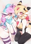  &lt;3 &lt;3_eyes absurd_res ampharos anthro big_butt blonde_hair bottomless breast_squish breasts butt clothed clothing equid female galarian_form galarian_ponyta galutine gardevoir generation_2_pokemon generation_3_pokemon hair hair_over_eye hi_res horn humanoid hybrid kneeling legwear looking_back mammal nintendo one_eye_obstructed pattern_clothing pattern_legwear pattern_stockings pink_eyes pink_hair pokemon pokemon_(species) rear_view regional_form_(pokemon) solo squish stockings striped_clothing striped_legwear striped_stockings stripes tail thigh_highs topwear white_body yellow_body 
