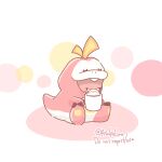  animal_focus artist_name asakoline closed_eyes colored_skin commentary_request crocodilian cup fuecoco holding holding_cup no_humans open_mouth pikachu pokemon pokemon_(creature) red_skin sitting white_background 