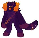  1_eye ambiguous_gender animal_jam anthro anthrofied bootleggreely chubby_anthro digitigrade facial_markings gem head_markings hi_res markings phantom_(animal_jam) purple_body solo tail tentacle_tail tentacles toony unusual_anatomy unusual_tail wildworks 