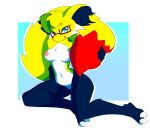  ando anthro delphox female generation_6_pokemon genitals hi_res maphoxy nintendo nipples pink_nipples pokemon pokemon_(species) pussy solo 