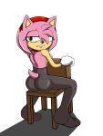  &lt;3 &lt;3_eyes absurd_res amy_rose anthro clothing eulipotyphlan female female/female hedgehog hi_res legwear lewdsharx mammal pinup pose sega solo sonic_the_hedgehog_(series) tights 