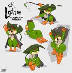 absurd_res amphibian anthro big_breasts big_butt black_eyes branch breasts brown_hair butt cape clothing crouching eyes_closed female fighting_pose frog gesture gloves_(marking) hair hands_together hi_res joaoppereiraus leaf leg_markings looking_at_viewer lotte_(joaoppereiraus) lying markings multicolored_body non-mammal_breasts on_front open_mouth orange_sclera pose sitting smile socks_(marking) solo thick_thighs two_tone_body waving waving_at_viewer wide_hips 