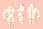  anthro b1g back_muscles bear biceps big_chest big_latissimus_dorsi big_muscles big_pecs big_trapezius broad_shoulders bulge butt feet fist hi_res latissimus_dorsi male mammal model_sheet monochrome muscular muscular_arms muscular_butt muscular_male muscular_thighs navel obscured_eyes obscured_face paws pecs polar_bear restricted_palette short_legs simple_background slightly_chubby solo speech_bubble stocky tail thick_neck thick_thighs trapezius turnaround ursine 