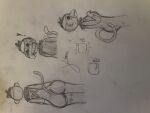  absurd_res anthro butt epic_games female fortnite genitals haplorhine hi_res humanoid mammal monkey monks_(fortnite) penis primate rear_view scarf side_view signature sock_monkey solo_focus stitch_(sewing) tail yoshis_taxes 