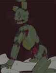 2023 5_fingers anon anthro anthro_penetrated bodily_fluids breath digital_media_(artwork) duo erection fingers five_nights_at_freddy&#039;s five_nights_at_freddy&#039;s_3 genitals green_body grey_body grey_skin half-closed_eyes hi_res human human_on_anthro human_penetrating human_penetrating_anthro interspecies kogito lagomorph leporid lube lube_on_penis male male/male male_penetrated male_penetrating male_penetrating_male mammal narrowed_eyes open_mouth penetration penis rabbit saliva scottgames sex simple_background springtrap_(fnaf) straddling sweat 