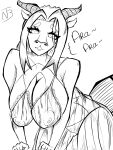  anthro aroused big_butt breasts butt clothing digital_drawing_(artwork) digital_media_(artwork) dragon female hi_res horn mommy_kink mother nipples notteethboy parent solo thick_thighs underwear 