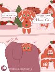  bear christmas cookie english_text food gingerbread hi_res holidays hungry invalid_tag jolly mammal santa_claus snatched swipe text that_j treats unexpected unware url visit vore 