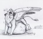  after_vore avian belly big_belly burping feathers feral feral_pred forest gryphon gryphon_pred male mythological_avian mythology plant thatgryphonguy tongue tongue_out traditional_media_(artwork) tree vore wings 