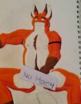  anthro armpit_hair body_hair brown_hair canid canine censor_bar censored chest_hair colored_sketch fox fur hair hi_res male mammal orange_body orange_fur sketch solo solo_focus tattoo traditional_media_(artwork) unfinished unfinished_version wolfsavage 