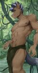  abs absurd_res anthro bottomwear clothed clothing equid equine hi_res horse loincloth male mammal muscular muscular_anthro muscular_male nipples pecs pony refegi solo tida 