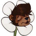  alpha_channel anthro flower keith_(marsminer) male mammal marsminer mustelid otter plant simple_background solo transparent_background 