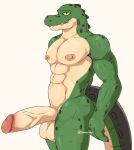  2023 abs absurd_res anthro areola artist_name athletic athletic_anthro athletic_male balls baxter7020 bedroom_eyes biceps big_balls big_penis big_tail black_body black_eyes black_scales black_spots crocodile crocodilian crocodylid digital_drawing_(artwork) digital_media_(artwork) erection genitals green_body green_scales helm_(connivingrat) hi_res huge_balls huge_penis long_tail looking_at_viewer male multicolored_body multicolored_scales muscular muscular_anthro muscular_male narrowed_eyes nipples nude pecs penis reptile scales scalie seductive sharp_teeth signature simple_background smile snout solo spikes spikes_(anatomy) spots spotted_body spotted_scales tail tan_body tan_scales teeth vein veiny_penis yellow_sclera 