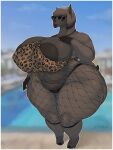  absurd_res alpaca anthro areola areola_slip big_areola big_breasts big_butt black_areola breasts butt camelid clothing dark_body dark_fur dizzyknight eyewear female fishnet fishnet_legwear fur genitals glasses hi_res huge_areola huge_breasts huge_butt huge_hips huge_thighs legwear mammal mature_anthro mature_female nipple_outline nipples overweight overweight_anthro overweight_female pussy solo thick_thighs thong underwear wool_(fur) 