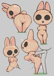  animal_crossing anthro anus areola arm_pull bodily_fluids breasts butt coco_(animal_crossing) cum cum_in_pussy cum_inside duo female female_penetrated from_behind_position genital_fluids genitals grey_background hi_res human lagomorph leporid looking_at_viewer male male/female male_penetrating male_penetrating_female mammal nintendo nipples open_mouth penetration penile penile_penetration penis_in_pussy prison_guard_position pussy rabbit sarumoji sex simple_background vaginal vaginal_penetration 