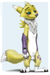  animal_genitalia anthro balls bandai_namco canid canine digimon digimon_(species) disney fox genitals hornystorm male mammal meme nick_wilde renamon sheath shitpost solo zootopia 