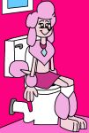  anthro bathroom canid canine canis clothed clothing domestic_dog female foxtown2002 implied_scat mammal panties panties_down partially_clothed penelope_poodle poodle potty potty_time solo toilet toilet_use underwear underwear_down 