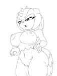  anthro barely_sly big_breasts breasts erect_nipples female horn nipples sega solo sonic_the_hedgehog_(series) sultry_gaze sungazer_(lizard) trip_the_sungazer wide_hips 