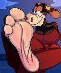  3_toes barefoot bcm13 bovid bovine cattle clarabelle_cow disney feet female foot_focus hi_res mammal soles toes 