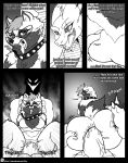 2016 anthro balls belly belly_pinch belly_scales big_penis bodily_fluids breasts breath butt_slap canid canine collar dragon duo eyewear featureless_breasts female genitals glasses hi_res horn if_hell_had_a_taste lusk male male/female mammal monochrome open_mouth panting penetration penis profanity pussy raccoon_dog saliva scales scar sex skylar_fidchell slap slightly_chubby slightly_chubby_anthro slightly_chubby_female spanking spanking_butt sweat tongue tongue_out vaginal vaginal_penetration vein veiny_penis viroveteruscy 