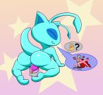  &lt;3 adeviantcritter aisha_(neopets) ambiguous_gender antennae_(anatomy) anthro balls chastity_device genitals jumpstart_games lock lock_symbol male male/ambiguous neopet_(species) neopets red_body rubbing_penis solo tail teal_body 