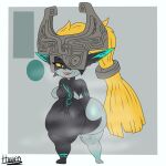  big_butt blonde_hair bodily_fluids breasts butt female hair hand_on_butt hi_res huge_butt humanoid humanoid_pointy_ears imp looking_at_viewer looking_back midna multicolored_body musk nintendo nude open_mouth red_eyes side_boob solo sweat sweaty_butt the_legend_of_zelda thick_thighs thixxen twili twilight_princess two_tone_body wide_hips yellow_sclera 
